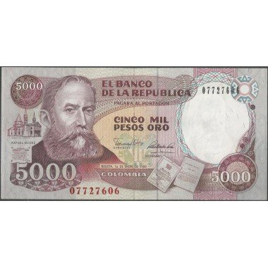 Billete de 5.000 Pesos 1 Ene 1990 BGW503