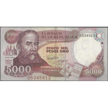 Billete de 5.000 Pesos 5 Ago 1988 BGW502