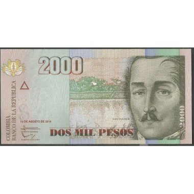 Billete de 2.000 Pesos 1 Ago 2014 BGW490R27