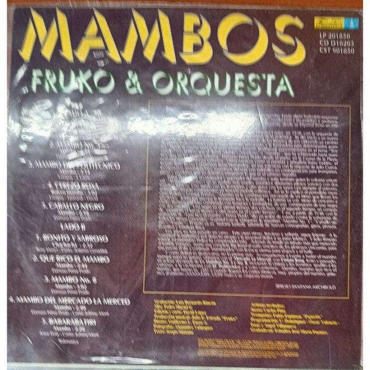 Fruko y Su Orquesta - Mambos reverso
