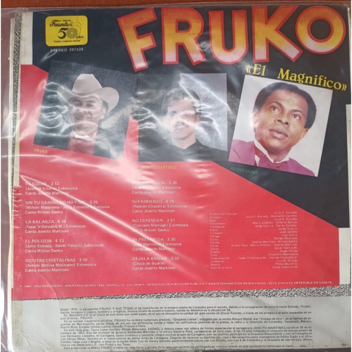 Fruko - El Magnifico reverso