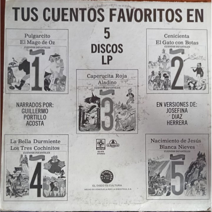Habia una vez Vol 3 - Caperucita y Aladino y la lampara maravillosa reverso