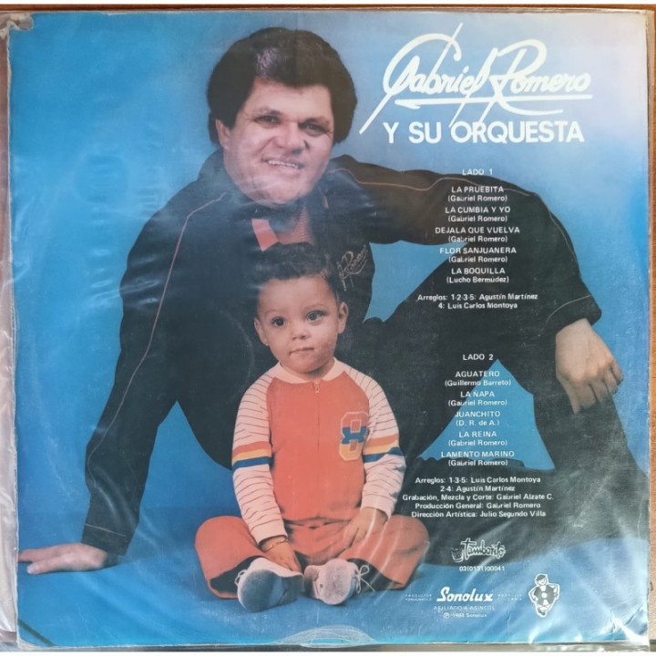 Gabriel Romero Y su Orquesta - La Cumbia y Yo reverso