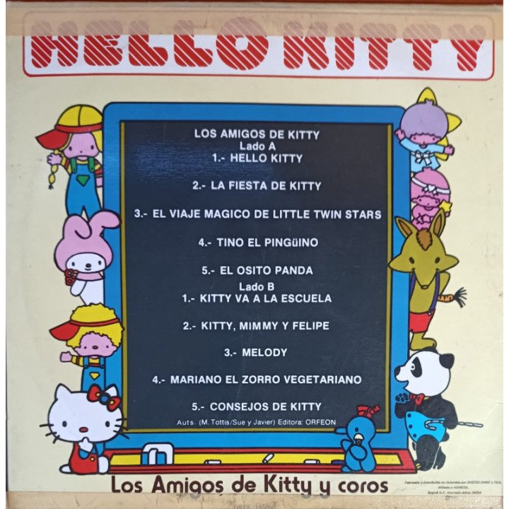 Hello Kitty - Los Amigos De Kitty Y Coros reverso