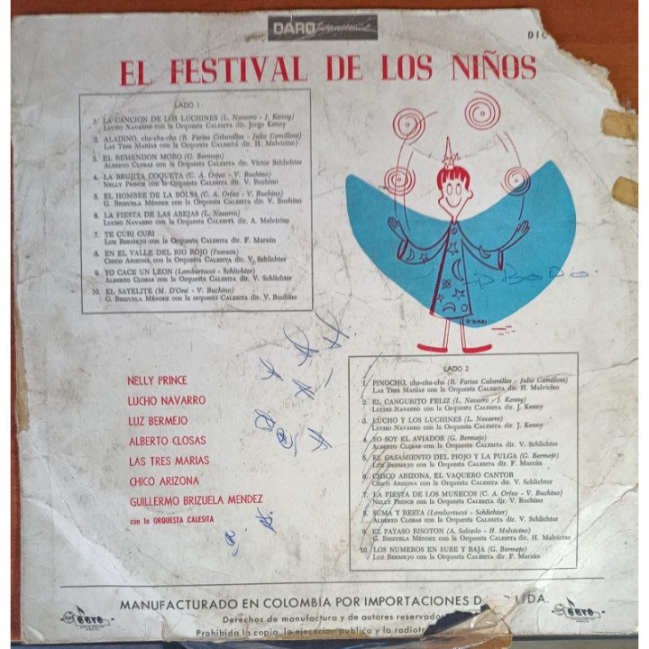 Orquesta Calesita El Festival De Los Niños reverso