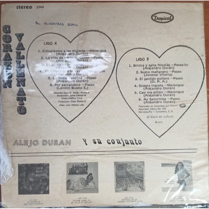 Alejandro Duran - Cachucha Bacana reverso