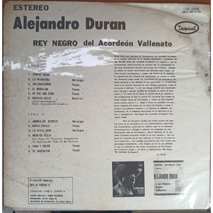 Alejandro Duran - Rey Negro reverso