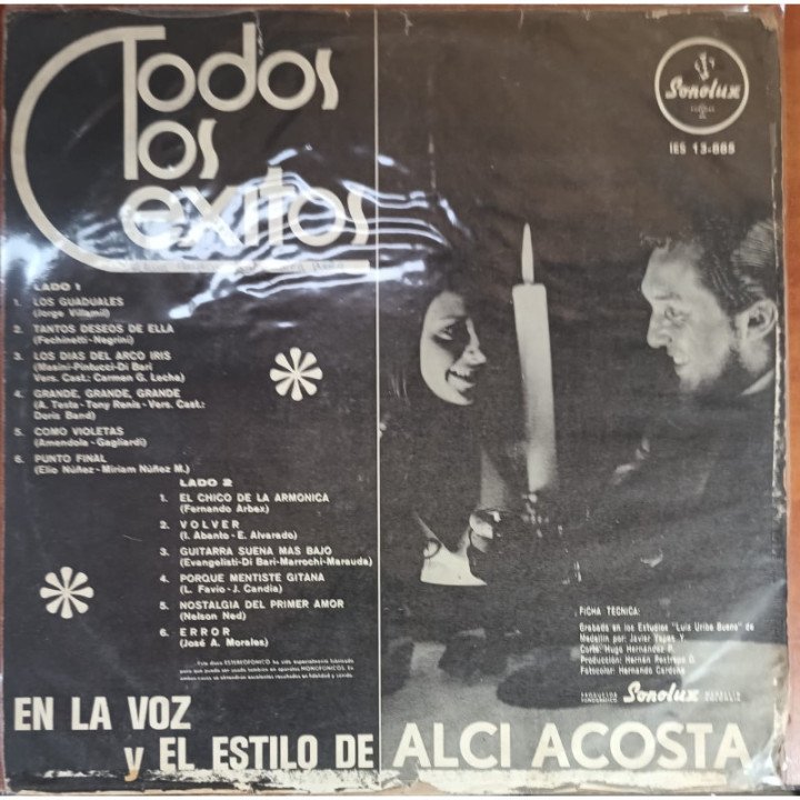 Alci Acosta - Todos Los Exitos reverso