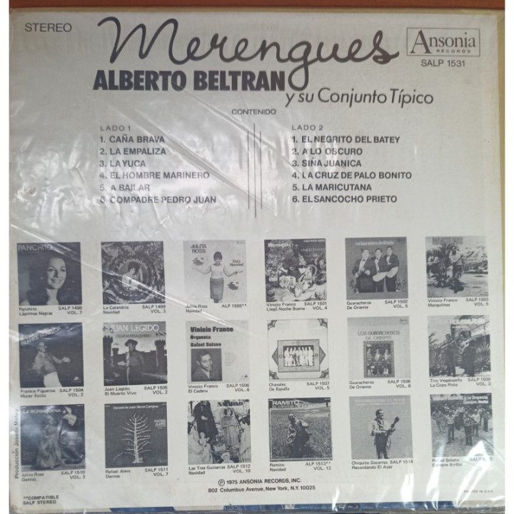Alberto Beltran - Merengues reverso