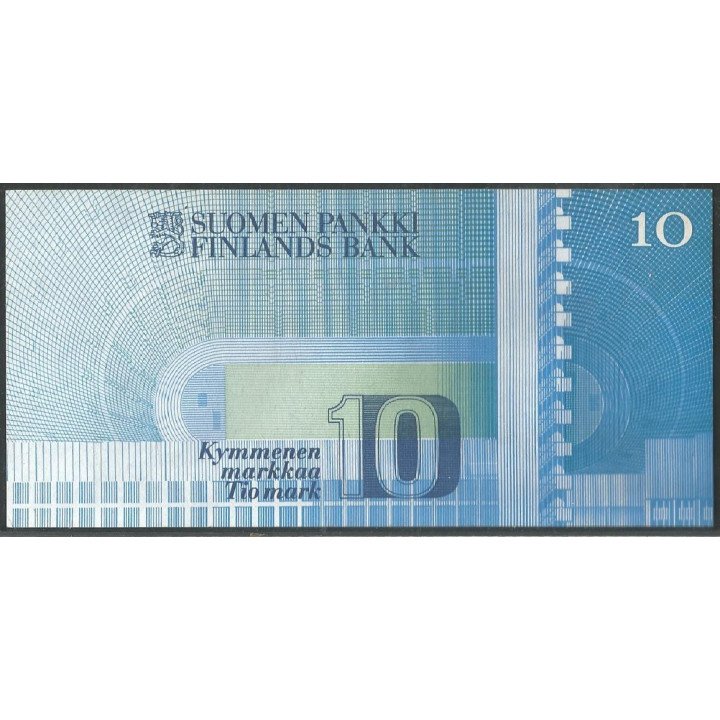 Finlandia 10 Markka 1986 P113a36 reverso