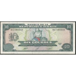 Haiti 10 Gourdes 1991 P256a