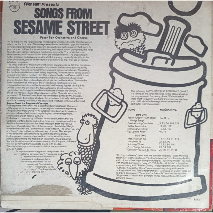 Sesame Street - Songs Of Sesame Street reverso
