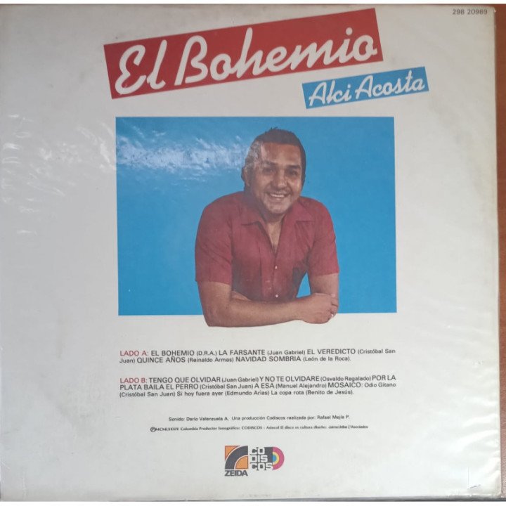Alci Acosta - El Bohemio reverso