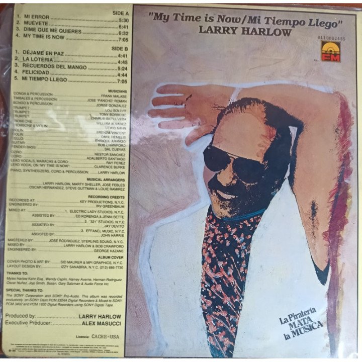 Larry Harlow - '' My Time Is Now / Mi Tiempo Llego'' reverso