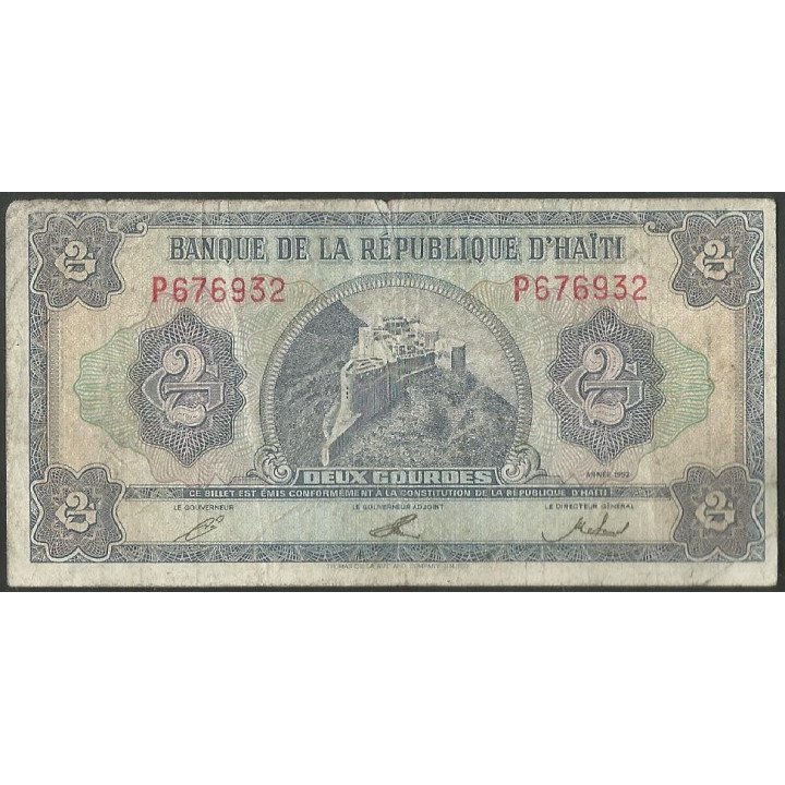 Haiti 2 Gourdes 1992 P260a
