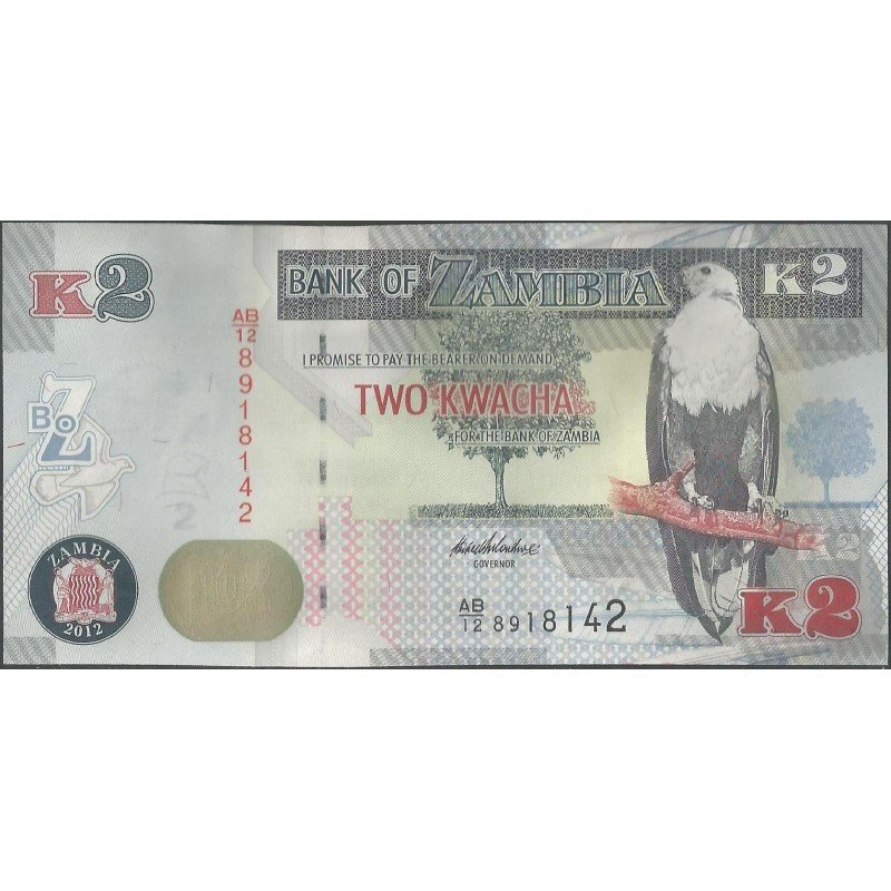 Zambia, 2 Kwacha 2012 P49a