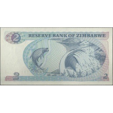 Zimbabwe, 2 Dollars 1994 P1d