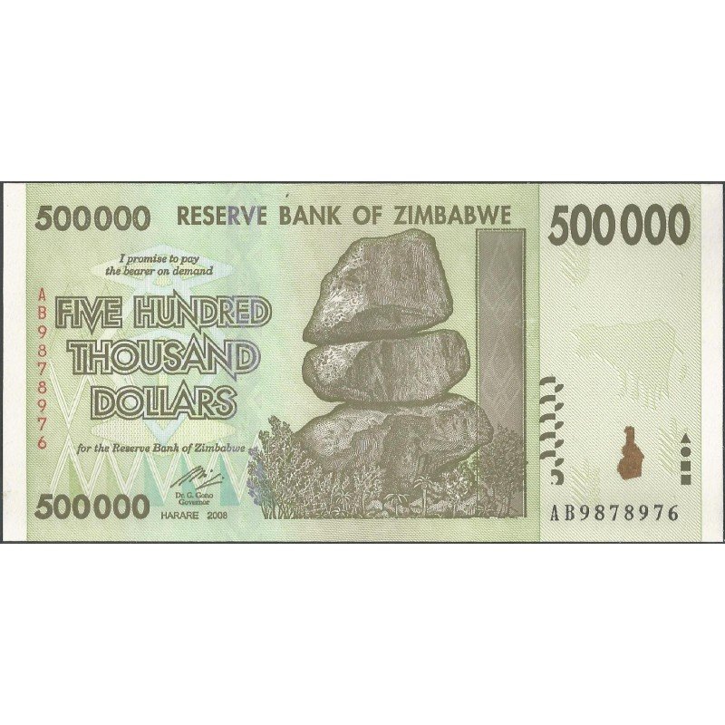 Zimbabwe, 500.000 Dollars 5 Nov 2008 P76