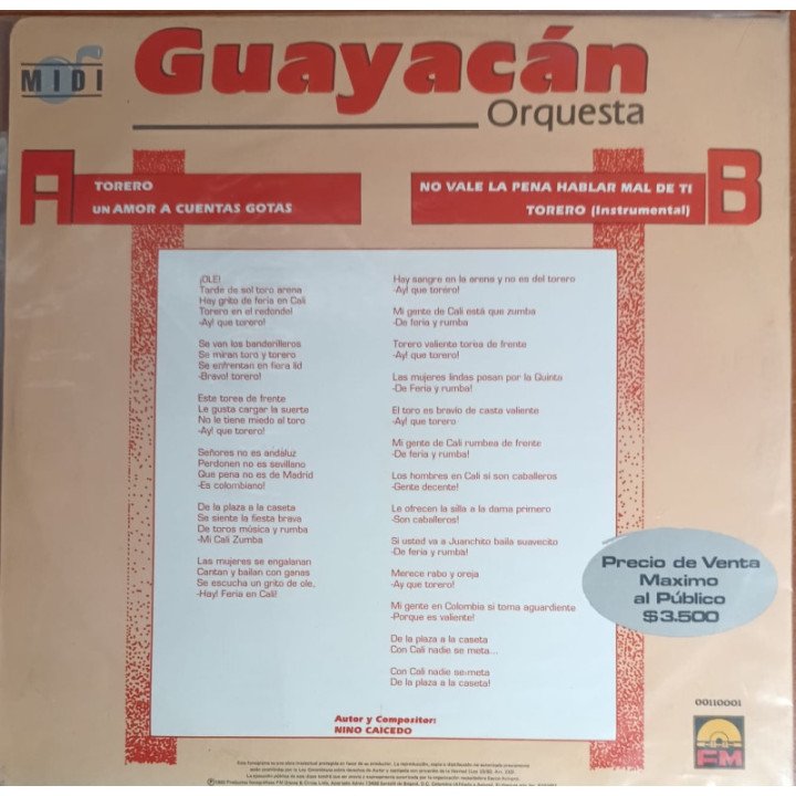 Guayacan Orquesta - Torero reverso