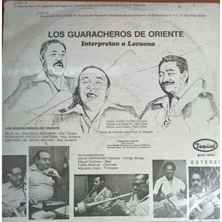 Los Guaracheros de Oriente - Interpreta a Leucona reverso