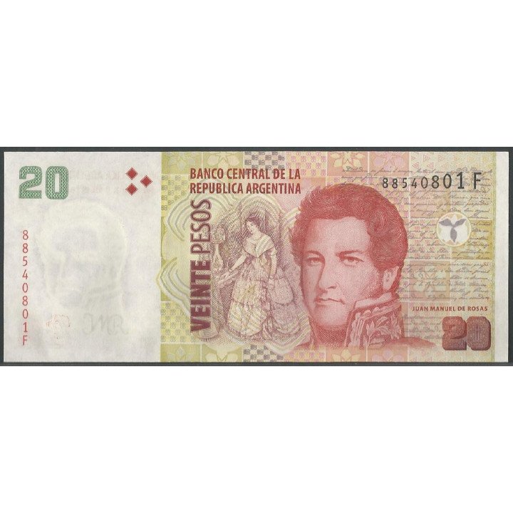 Argentina 20 Pesos ND2018 Serie F P355c