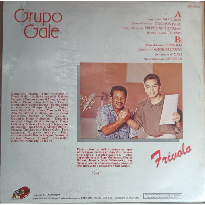 Grupo Gale - Frivolo reverso
