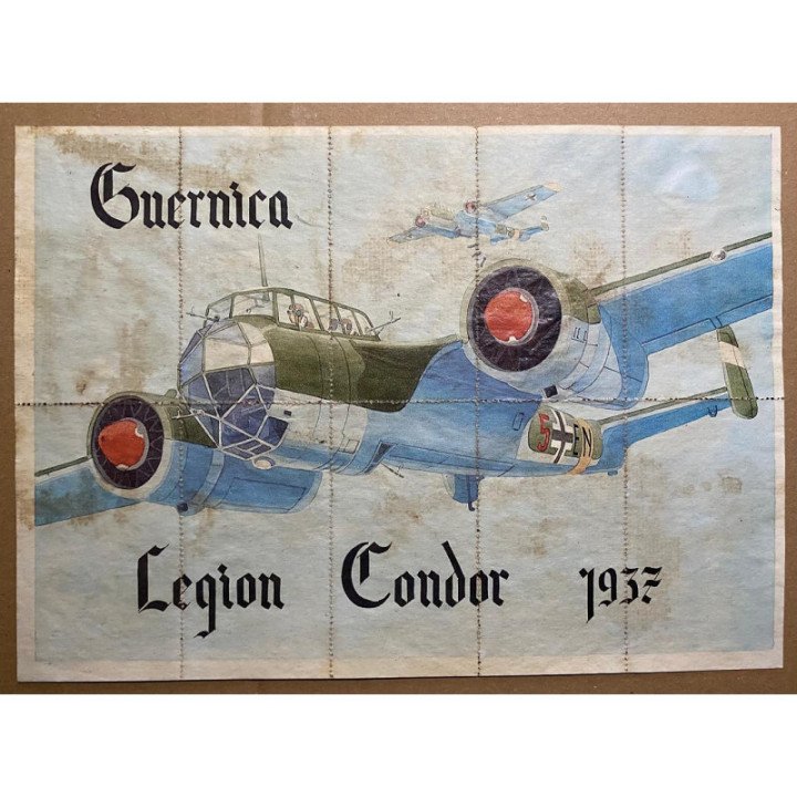 España - Cupon de racionamiento (Pliego de 10 vales) Guernica Legion Condor 1937