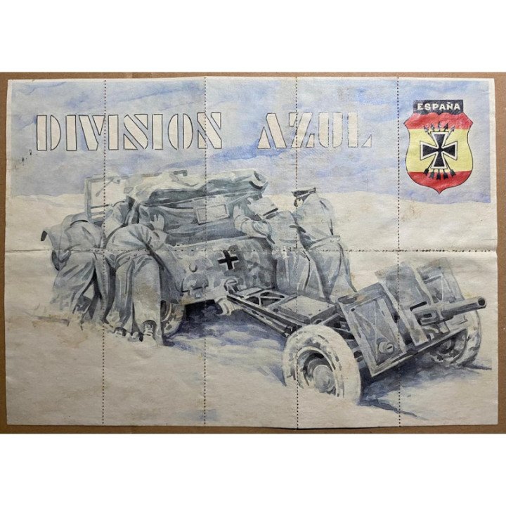 España - Cupon de racionamiento (Pliego de 10 vales) Division Azul 1940