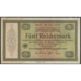 Alemania 3° Reich 5 Reichsmark 28 Ago 1933 P199