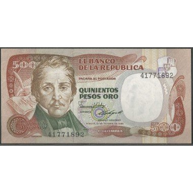 Billete de 500 Pesos 12 Oct 1985 BGW396