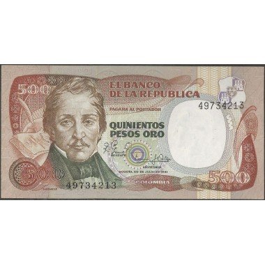 Billete de 500 Pesos 20 Jul 1981 BGW392