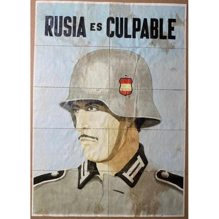 España - Cupon de racionamiento (Pliego de 10 vales) Rusia es culpable 1941