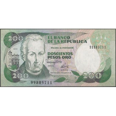 Billete de 200 Pesos 10 Ago 1992 BGW374