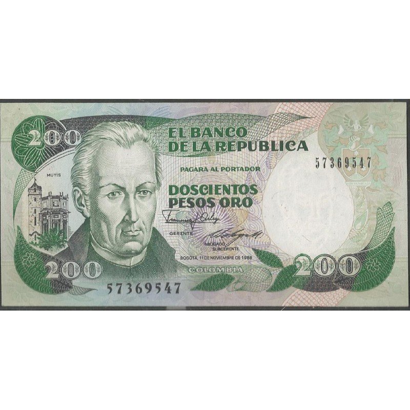 Billete de 200 Pesos 1 Abr 1989 BGW368