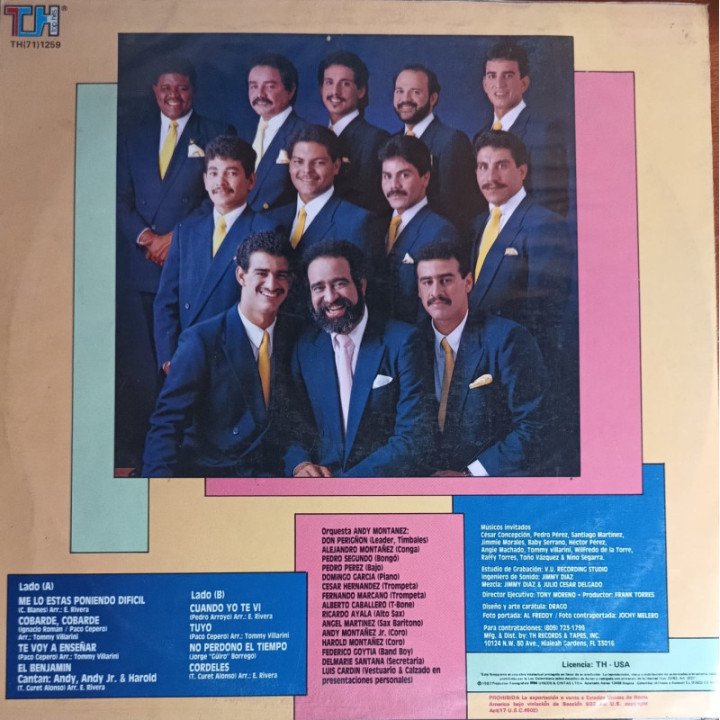 Andy Montañez y Su Orquesta - Mejor Acompañado Que Nunca reverso