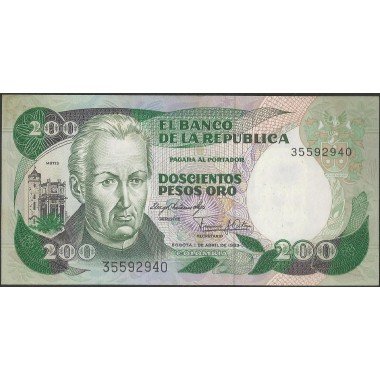 Billete de 200 Pesos 1 Abr 1983 BGW351 TDLR