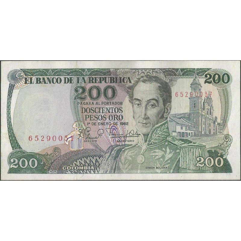 Billete de 200 Pesos 1 Ene 1982 BGW349