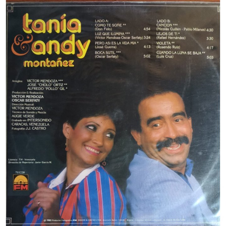 Tania Y Andy Montañez reverso
